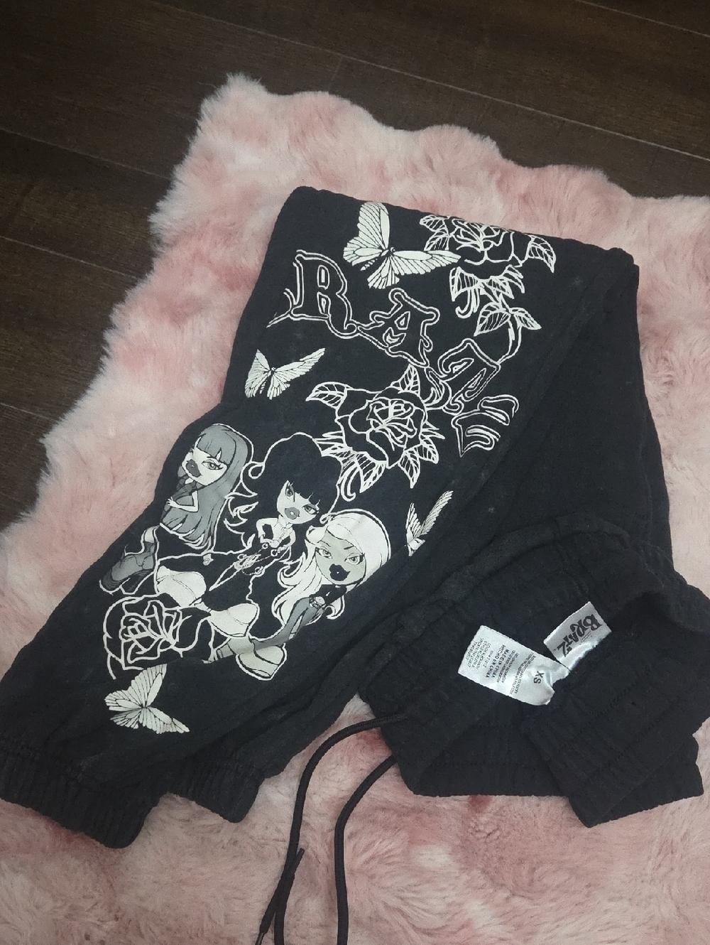 Bratz Black Joggers XS